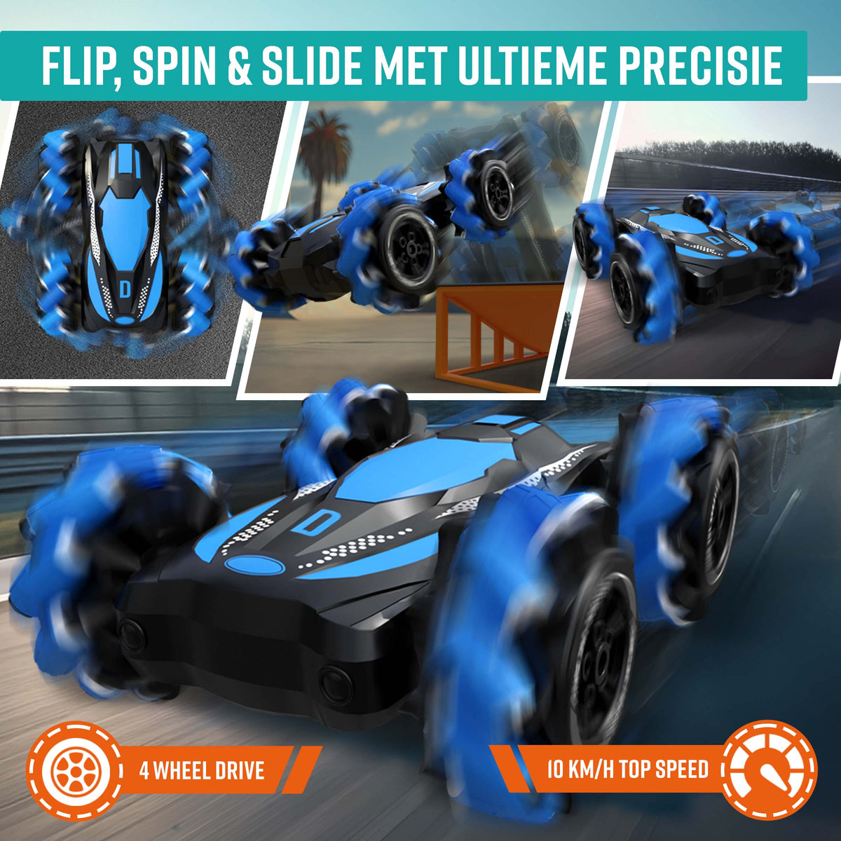 Snelheid, grip & stunts in volle controle