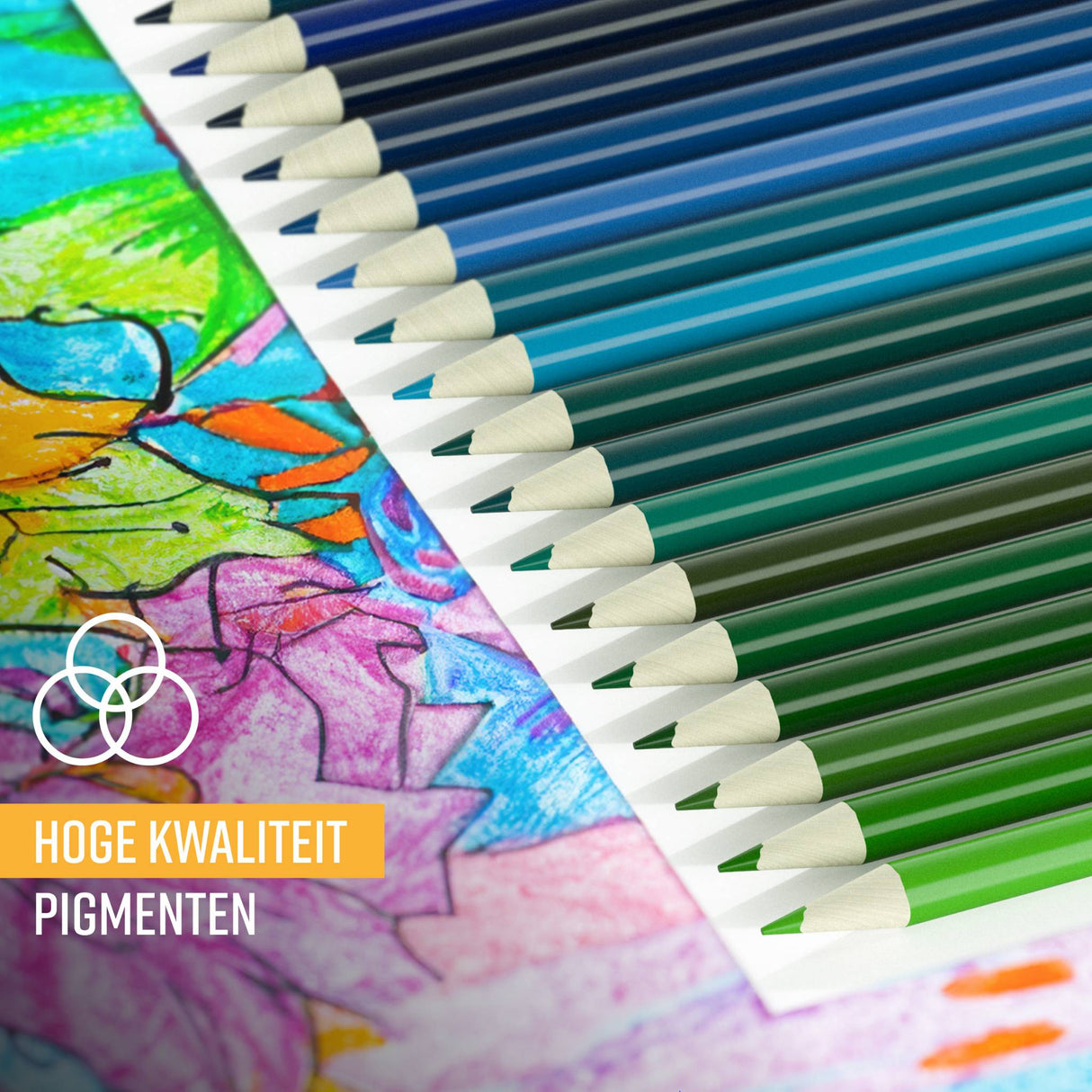 NAPI Kleurpotloden - Oliebasis - Professionele Set van 120 Kleuren