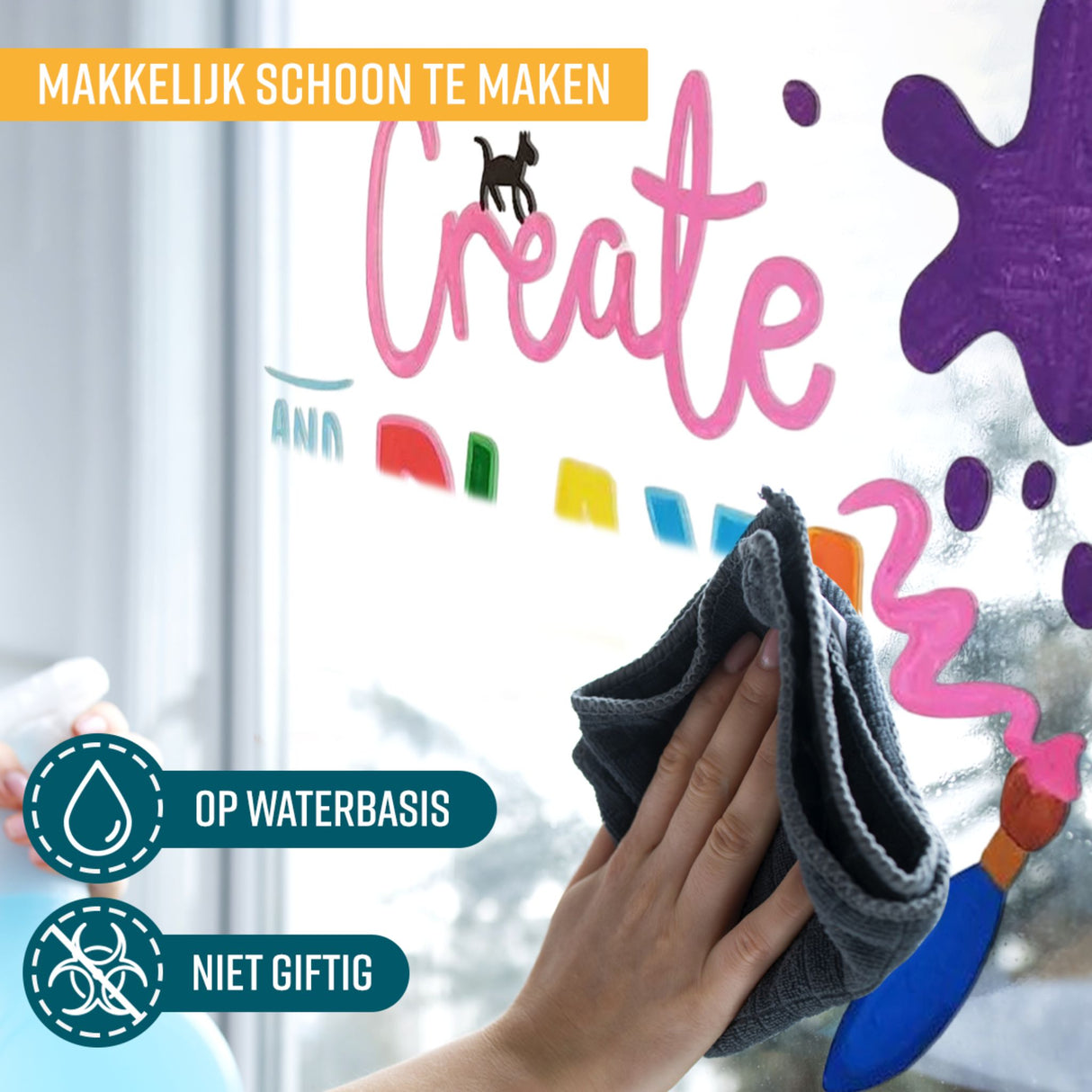 NAPI Krijtstiften – XL 3-in-1 Punt – Set van 8