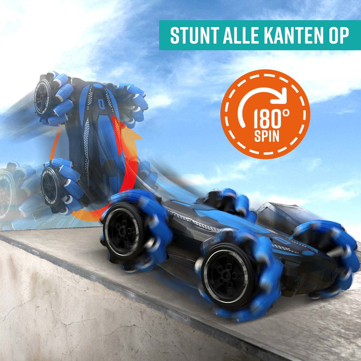 Flip, spin en stunt in elke richting!