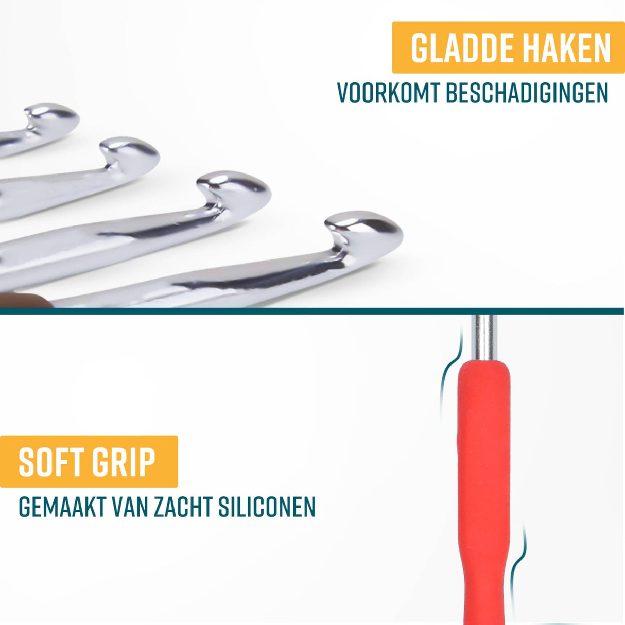 NAPI Haaknaalden – 59-delige Set met Softgrip & Blauw Etui