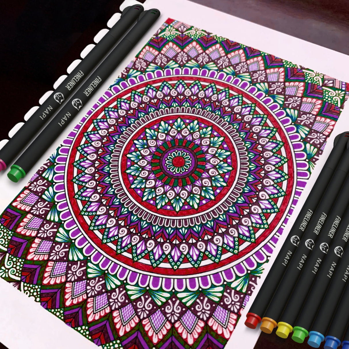 NAPI Fineliners Kleur - 0.4 mm - Set van 12