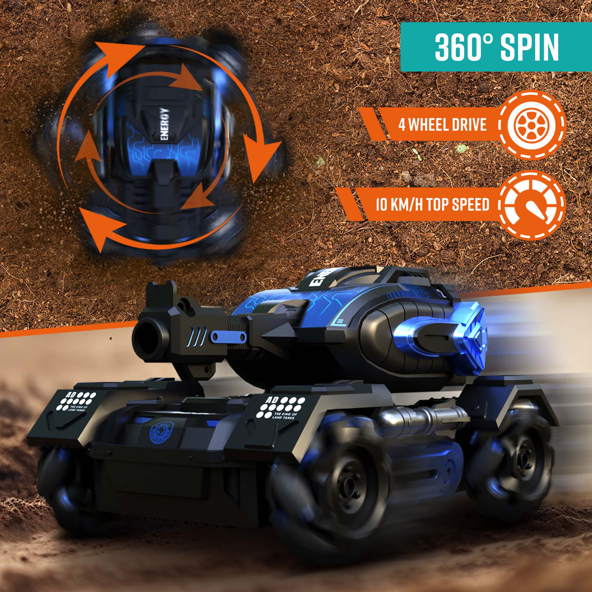 Bestuurbare Auto - Tankslider