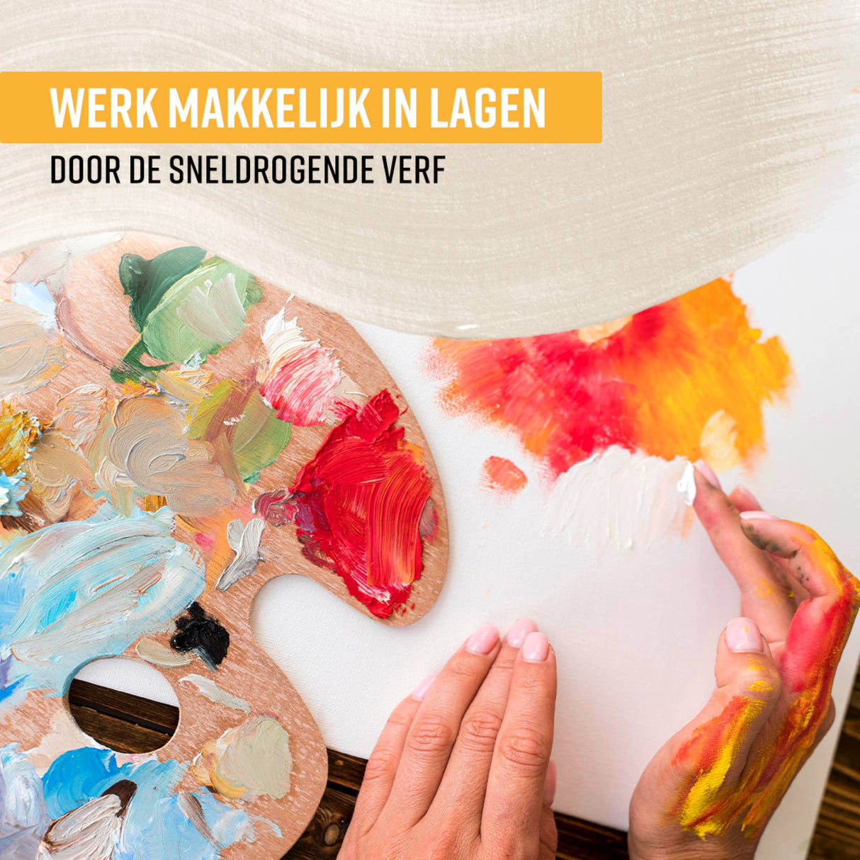 NAPI Acrylverf - 24 Kleuren - 12ML + 3 Penselen