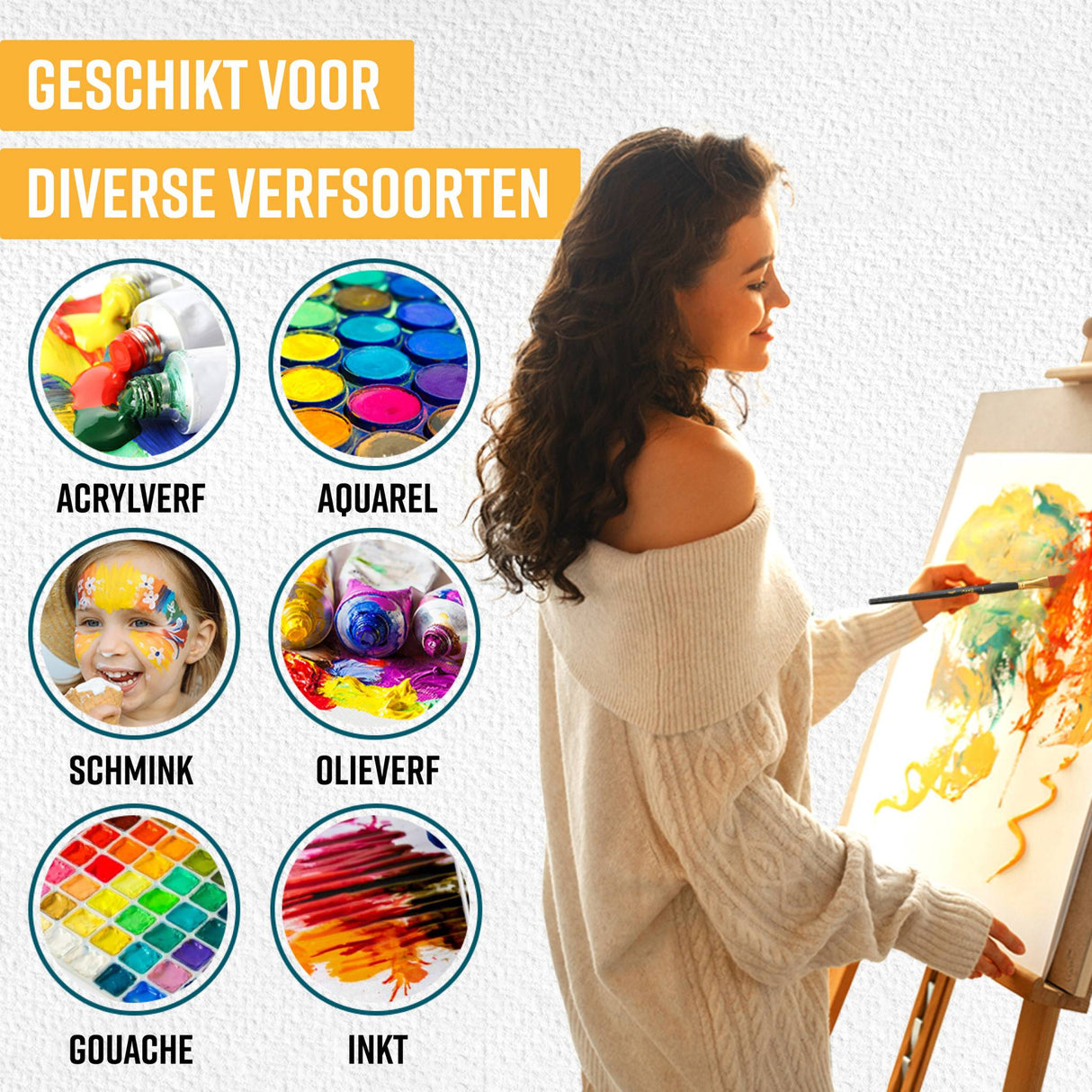 NAPI Penselen – Set van 12 Stuks