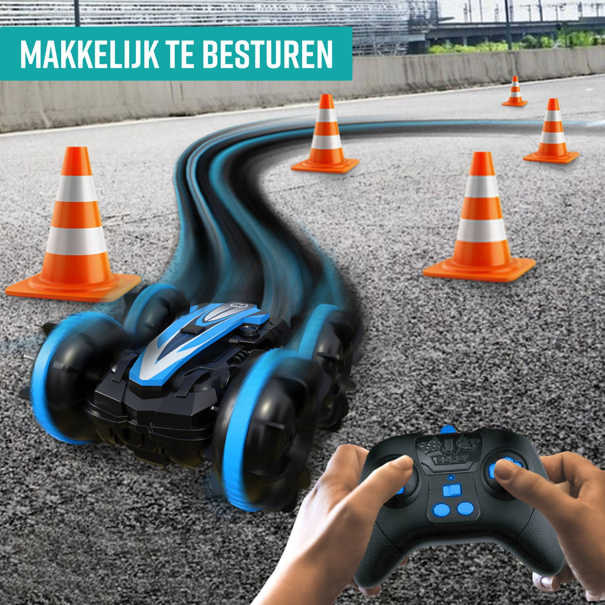 RC-auto met polscontroller en 2.4GHz afstandsbediening