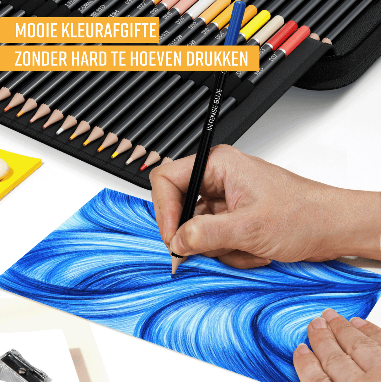 NAPI 120 Kleurpotloden - Oliebasis Tekenset met Luxe Accessoires