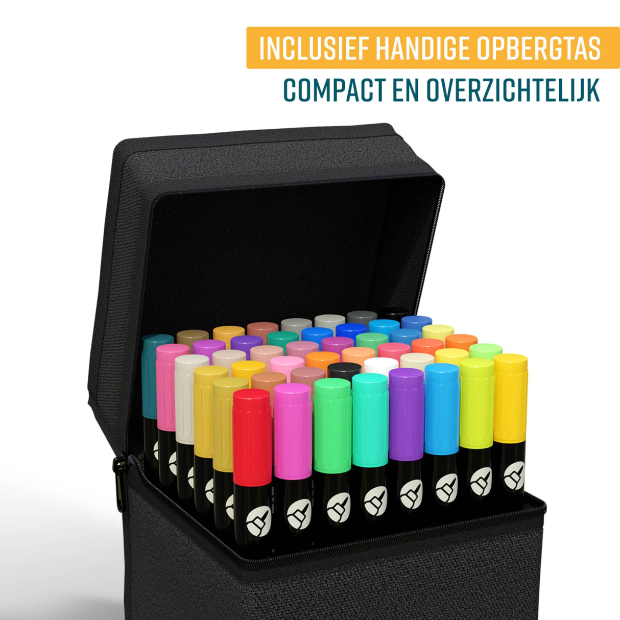 NAPI Acrylstiften - Dual Tip - Set van 48