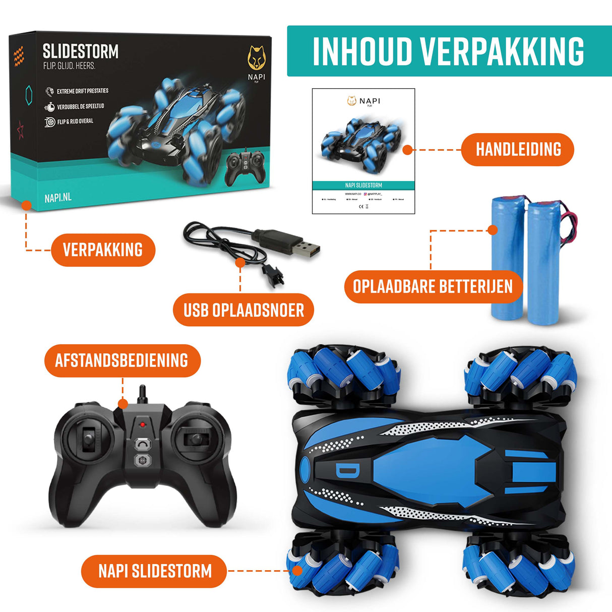 Bestuurbare Auto – SlideStorm