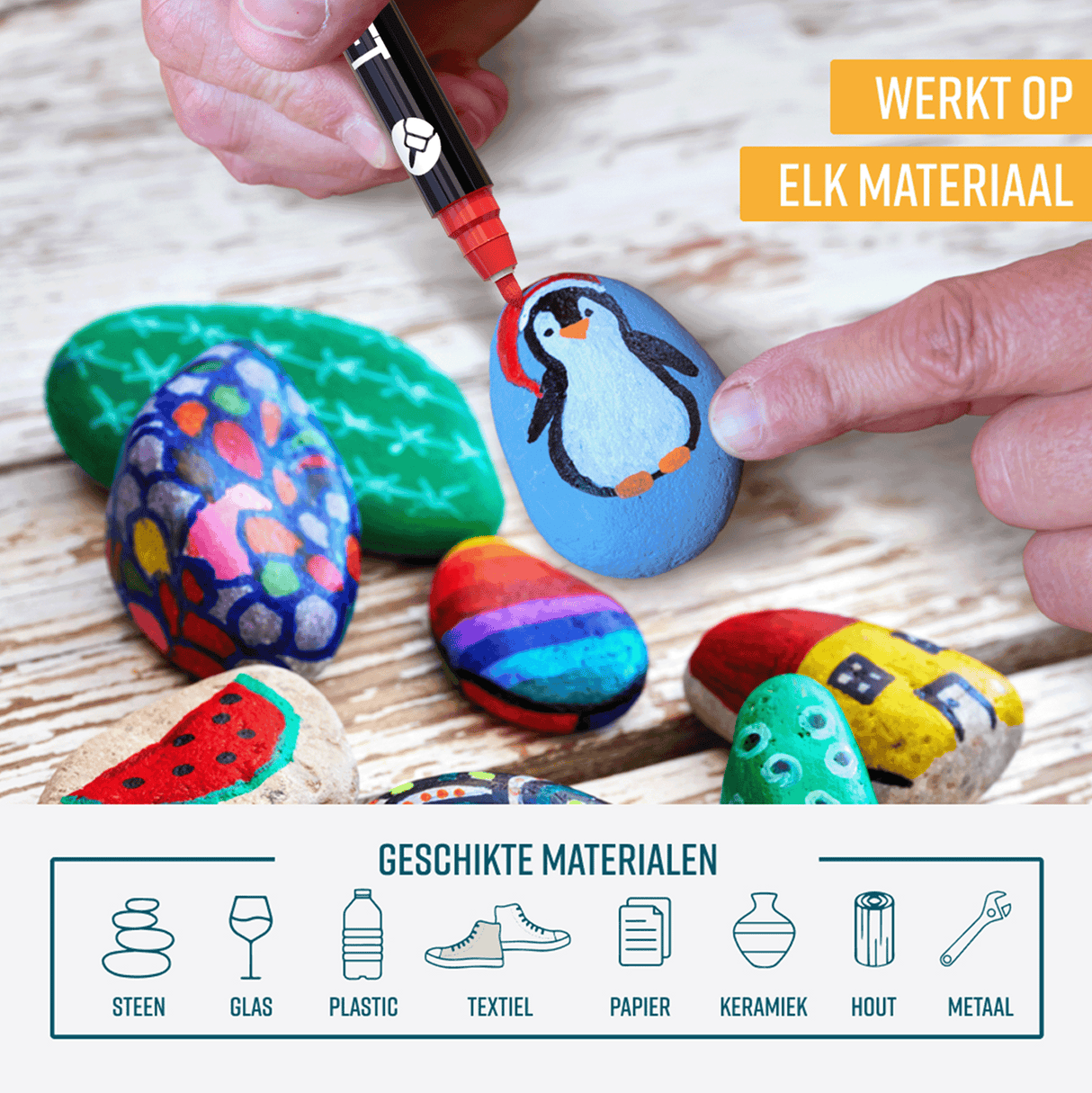 NAPI Acrylstiften - Dual Tip - Set van 72