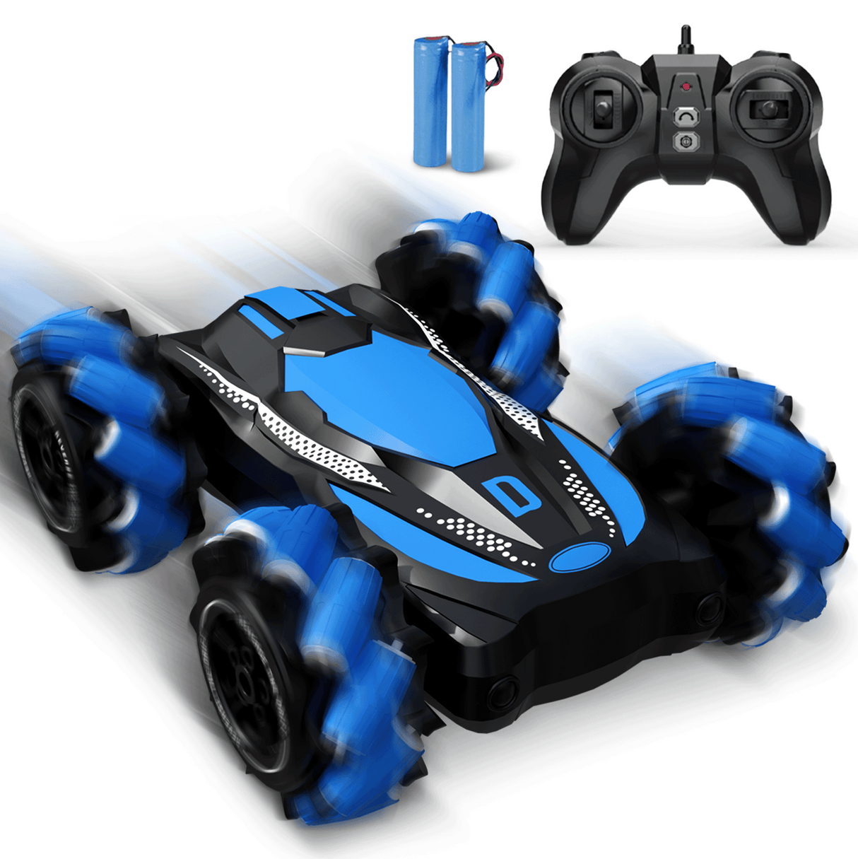 NAPI SlideStorm RC Stuntauto voor buitengebruik met afstandsbediening en 2 accu’s – geschikt voor gras, stoep en tapijt