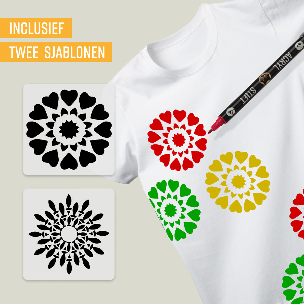 NAPI Acrylstiften - Dual Tip - Set van 12