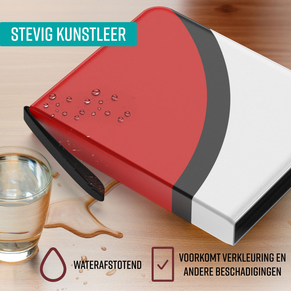 NAPI Verzamelmap voor 900 Kaarten - 9 Pocket - Rood/Wit