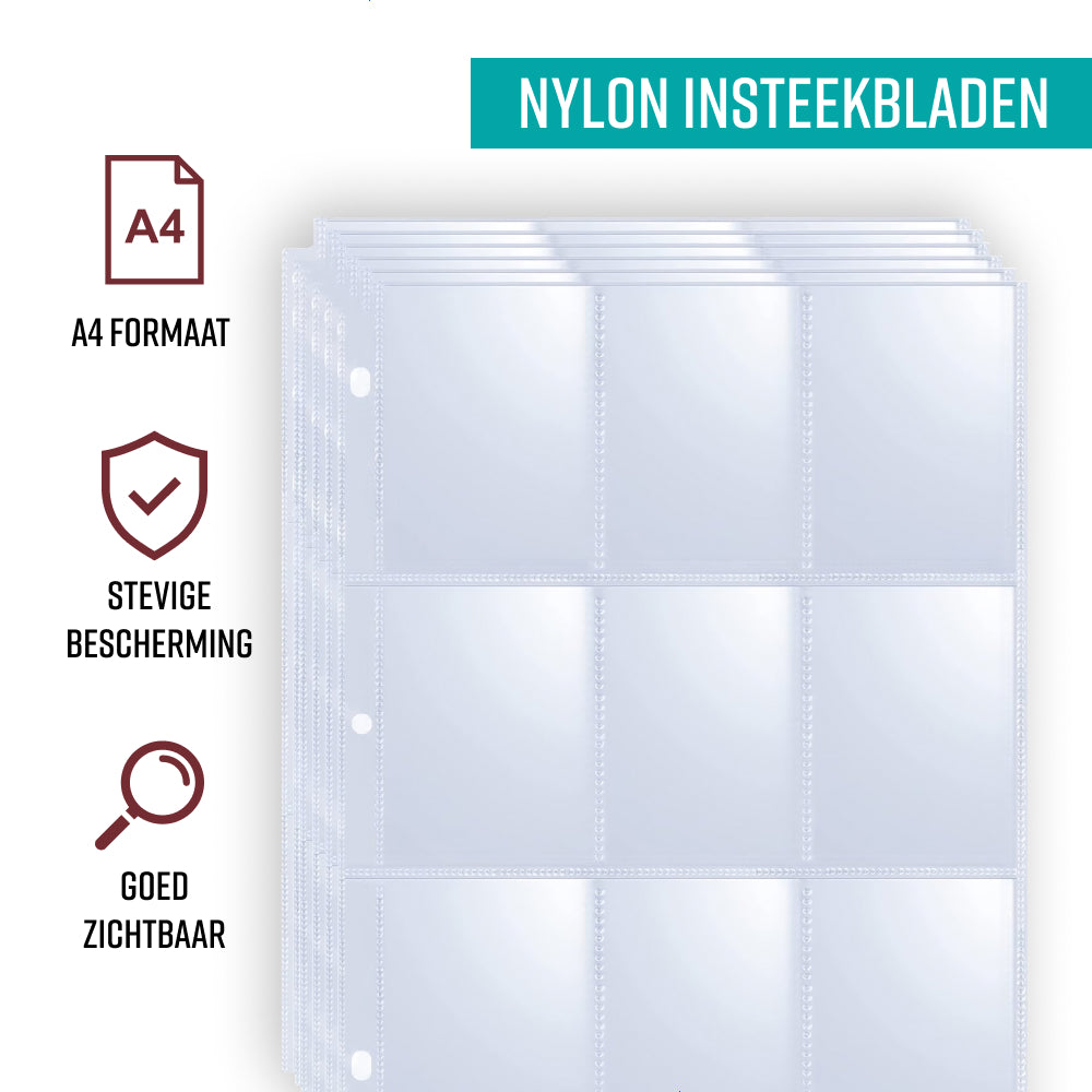 NAPI Verzamelmap voor 900 Kaarten - 9 Pocket - Zwart