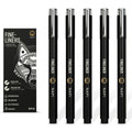 Napi Fineliners 5st - Zwart