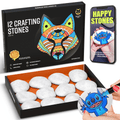 Napi Happy Stones – 12 Witte Schilderstenen