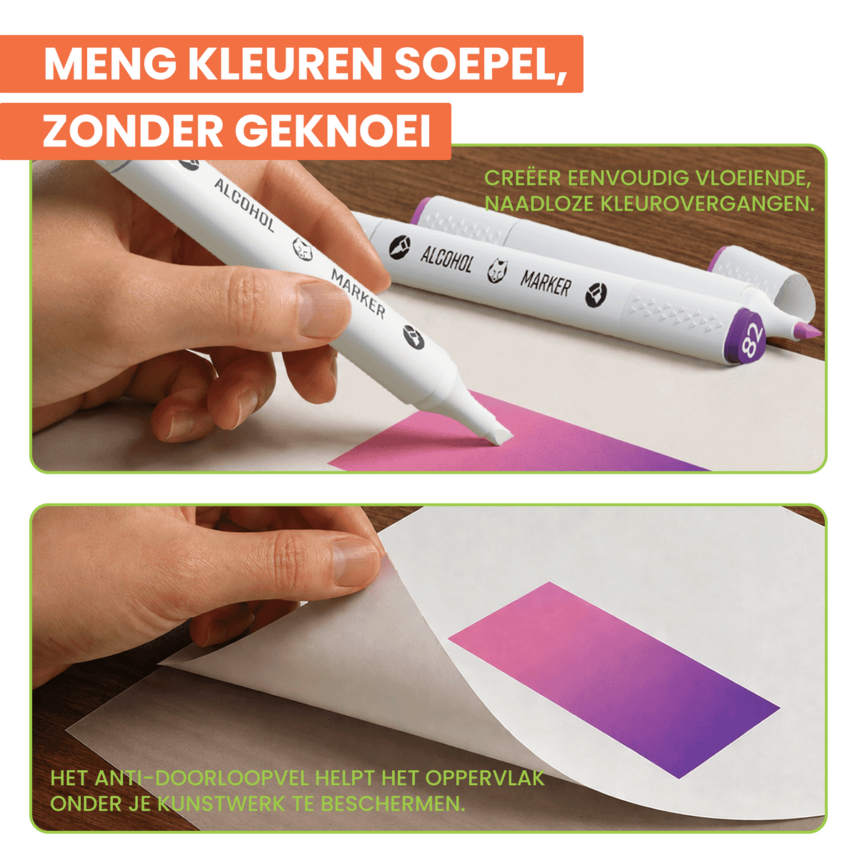Napi Alcohol Markers 120st - Brush & Chisel Tip