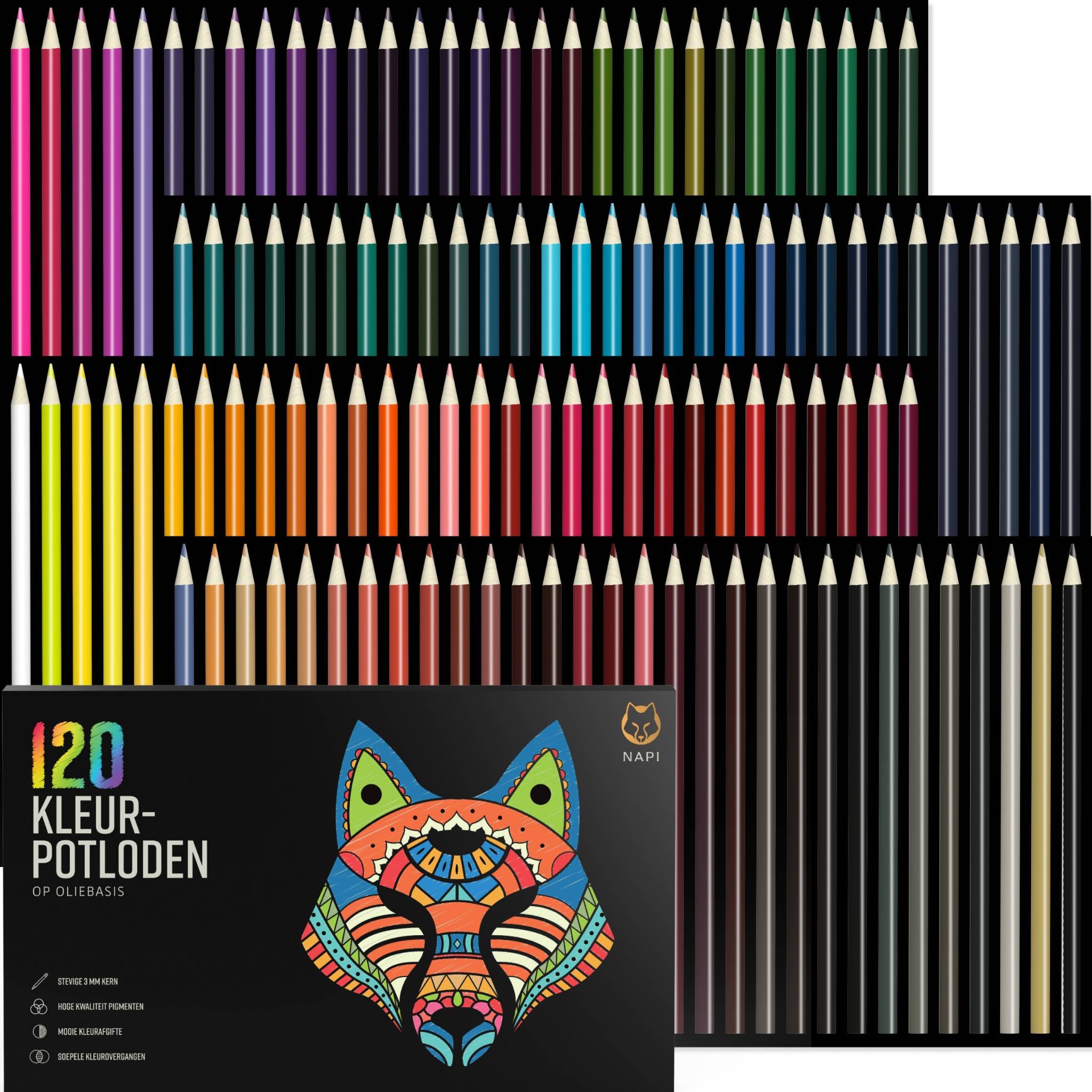 Hoogwaardige Kleurpotloden Sets voor Kinderen & Volwassenen – NAPI.NL