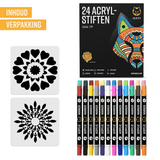 NAPI Acrylstiften - Dual Tip - Set van 24