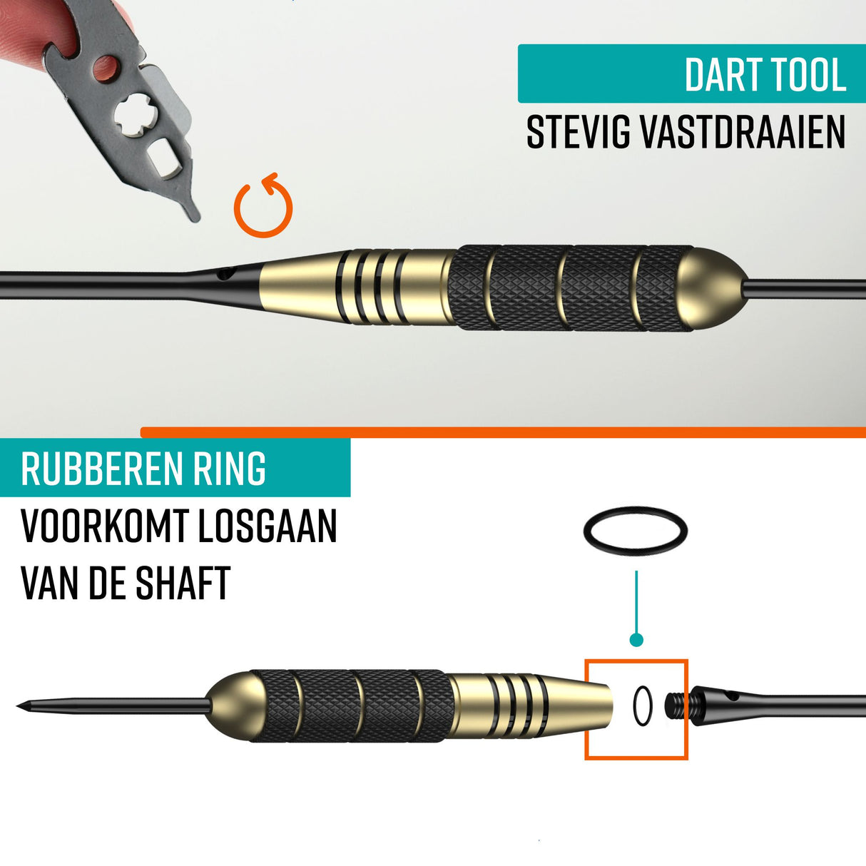 NAPI Darts - 6 Dartpijlen - 64-Delige Set