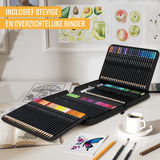 NAPI 120 Kleurpotloden - Oliebasis Tekenset met Luxe Accessoires