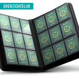 NAPI Toploader Verzamelmap voor 288 Kaarten – 9 Pocket – Zwart