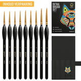 NAPI Precisie Penselen – Set van 9 Stuks