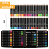 NAPI 120 Kleurpotloden - Oliebasis Tekenset met Luxe Accessoires