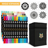 NAPI Acrylstiften - Dual Tip - Set van 48