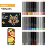NAPI Kleurpotloden - Oliebasis - Professionele Set van 72 Kleuren