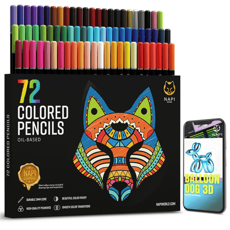 Shuttle Art Kleurpotloden Set Met 80 Kleuren - Zachte Kern Voor Shuttle Art Kleurpotloden Set Met 80 Kleuren - Zachte Kern Voor