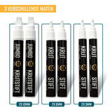 NAPI Krijtstiften – Wit – Set van 6 Stuks + 40 Stickers