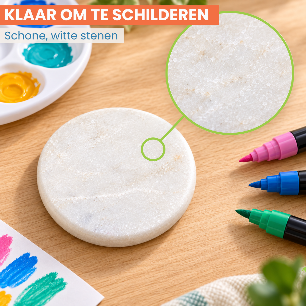 Napi Happy Stones 12st - Rond - met Magneetstickers