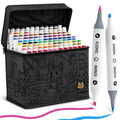 Napi Alcohol Markers 120st - Brush & Chisel Tip