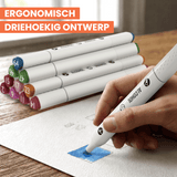 Napi Alcohol Markers 48st - Brush & Chisel Tip