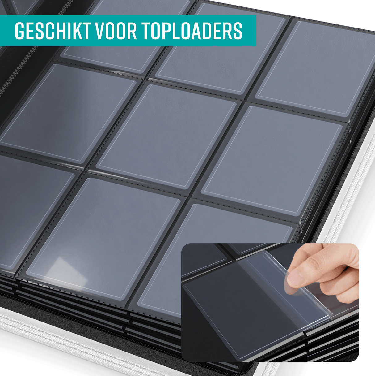 NAPI Toploader Verzamelmap 288 Kaarten – 9 Pocket – Rood