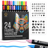 Napi Textielstiften 24st - Dual Tip